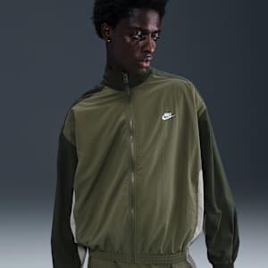 Nike Club ekstra stor vevd treningsjakke til herre