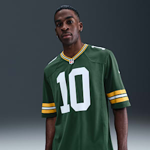 Męska koszulka meczowa do futbolu amerykańskiego NFL Green Bay Packers (Jordan Love)