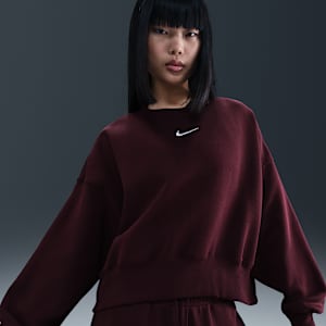 Nike Sportswear Phoenix Fleece Ekstra Bol Kesimli Sıfır Yakalı Kadın Sweatshirt'ü