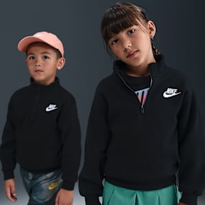 나이키 리틀키즈 쿼터집 긴팔 탑