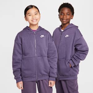 Nike Sportswear Club Fleece Older Kids' Oversized Full-Zip Hoodie