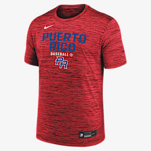Puerto Rico National Baseball Team 2026 World Baseball Classic Velocity Men's Nike Dri-FIT T-Shirt