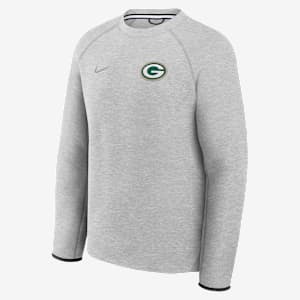 Sudadera de cuello redondo sin cierre Nike Tech Fleece de la NFL para hombre de los Green Bay Packers