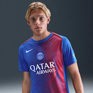 Playera de fútbol de manga corta Nike Dri-FIT para hombre Paris Saint-Germain Academy Pro Third