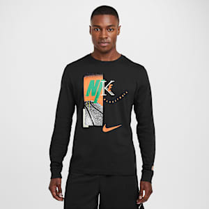 Playera de básquetbol de manga larga para hombre Nike