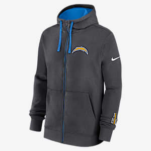 Los Angeles Chargers Playbook Page Club Men's Nike NFL Full-Zip Hoodie
