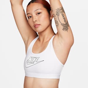 ナイキ スウッシュ ミディアムサポート ウィメンズ パッディド ロゴ スポーツブラ