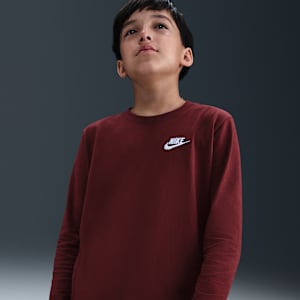 Playera de manga larga para niños grandes Nike Sportswear