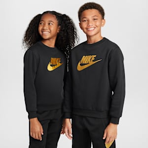 เสื้อวอร์มคอกลมเด็กโต Nike Sportswear Club Fleece