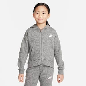 Bluza z kapturem i zamkiem na całej długości dla małych dzieci Nike Sportswear Club Fleece