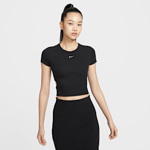 Nike Sportswear Chill Knit Women's Tight Short-Sleeve Cropped Mini-Rib Top
