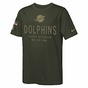 Miami Dolphins Salute to Service Sideline Big Kids’ Nike Dri-FIT NFL T-Shirt