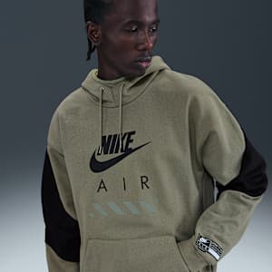 Sudadera con gorro sin cierre de tejido Fleece para hombre Nike Air