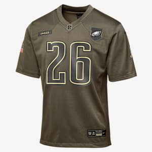 Saquon Barkley Philadelphia Eagles Salute to Service Big Kids’ Nike NFL Game Jersey