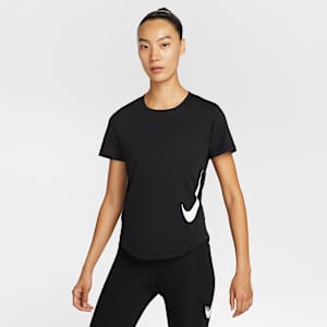 ナイキ テンポ スウッシュ ラン ウィメンズ Dri-FIT ショートスリーブ ランニングトップ
