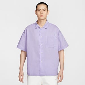 Nike Life Men's Linen Short-Sleeve Button Down