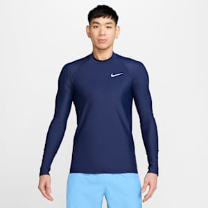 Rashguard de manga larga para hombre Nike Swim Whitewater