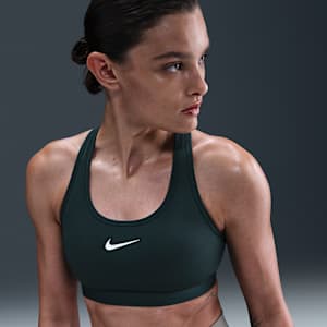 Bra deportivo con almohadillas para mujer Nike Swoosh Medium Support