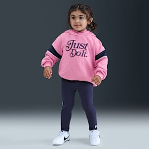 Conjunto de leggings y sudadera con gorro sin cierre infantil Nike Varsity Prep