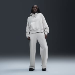 Pants de entrenamiento de tiro alto y piernas anchas para mujer Nike Sportswear Phoenix Fleece