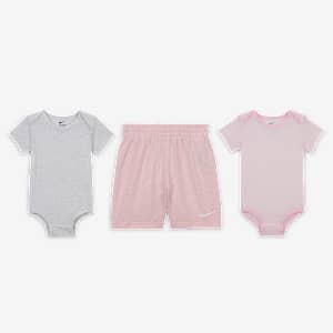 Nike Essentials Baby 3-Piece Striped Swooshfetti Set