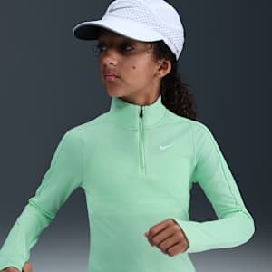 Nike Girls' Dri-FIT Long-Sleeve 1/4-Zip Top