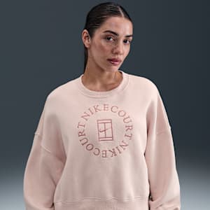 NikeCourt Heritage Phoenix Fleece Women's Over-Oversized Crew-Neck Sweatshirt