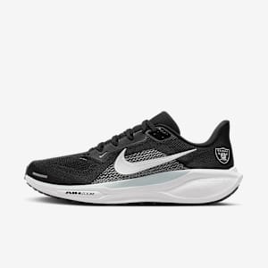 Tenis de correr en pavimento Nike de la NFL para hombre Las Vegas Raiders Pegasus 41