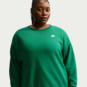 Sudadera de cuello redondo holgada para mujer (talla grande) Nike Sportswear Club Fleece