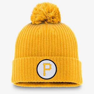 Gorro con dobladillo y pompón Nike de la MLB para hombre Pittsburgh Pirates Cooperstown Peak