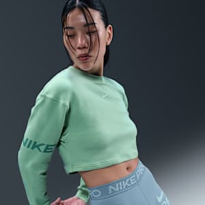 ナイキ プロ ウィメンズ Dri-FIT ルーズ クルーネック フレンチテリー スウェットシャツ