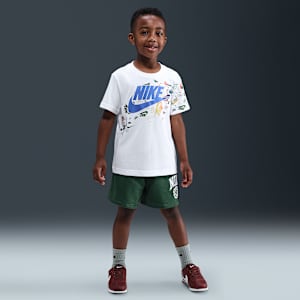 Conjunto de educación física para niños talla pequeña Nike Sportswear Shorts reversibles