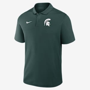 Michigan State Primetime Victory Primary Logo Men's Nike Dri-FIT College Polo