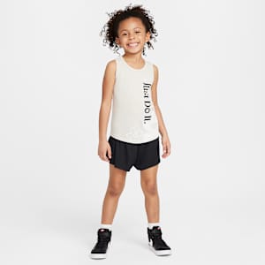 Conjunto de 2 piezas de camiseta de tirantes y shorts de malla Wild Flower Nike Dri-FIT para niños talla pequeña