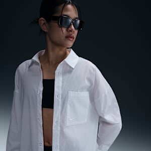 Nike Sportswear Chill Poplin Camisa de manga larga holgada con botones para mujer