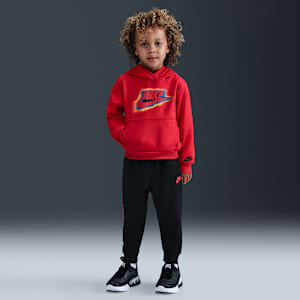 Conjunto de 2 piezas de sudadera con gorro de tejido Fleece ligero infantil Nike Glow With Me