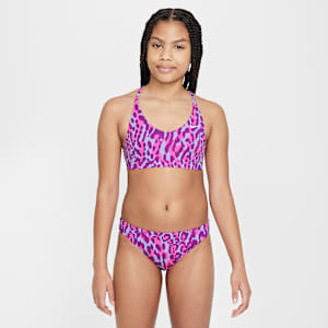 Nike Swim Conjunto de bikini con cordones para niña talla grande