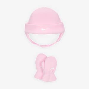 Nike Toddler Fleece Beanie and Mittens Set