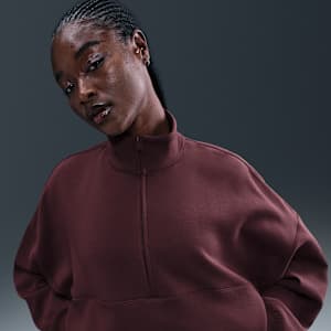 Playera Dri-FIT oversized de medio cierre para mujer Nike 24.7 ImpossiblySoft