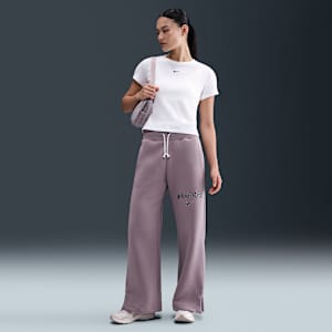 Nike Sportswear Phoenix Fleece Women's High-Waisted Wide-Leg Logo Pants