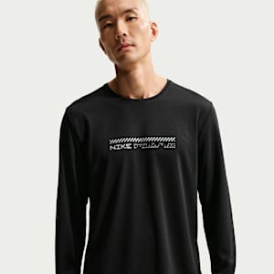 Playera de correr de manga larga con protección contra los rayos UV Dri-FIT acondicionada para el invierno para hombre Nike Miler