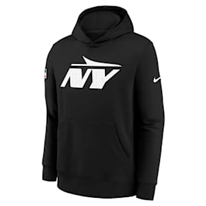 New York Jets Sideline Club Big Kids' Nike NFL Pullover Hoodie