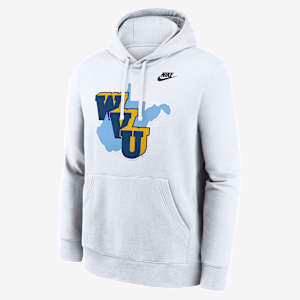 Sudadera con gorro sin cierre universitaria Nike para hombre West Virginia 1965 Throwback Club