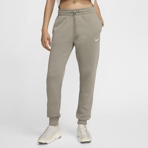 Pants de entrenamiento de tiro medio para mujer Nike Sportswear Phoenix Fleece