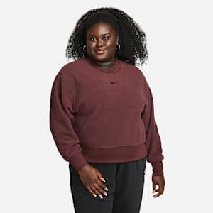 Nike Sportswear Plush Women's Mod Crop Crew-Neck Sweatshirt (Plus Size)