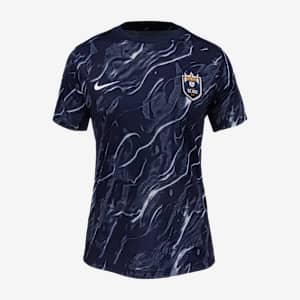 Playera de manga corta Nike de la NWSL para antes del partido para mujer Seattle Reign 2025