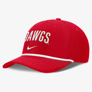 Gorra universitaria Nike ajustable Georgia Primetime Rise Campus para hombre