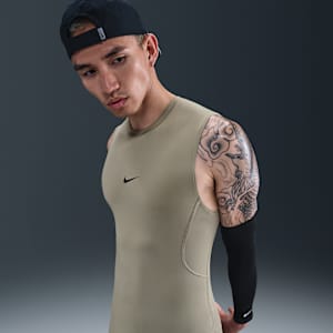 나이키 프로 남성 드라이 핏 타이트 민소매 피트니스 탑