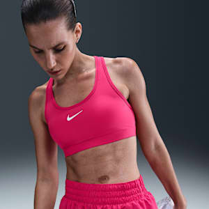Bra deportivo con almohadillas para mujer Nike Swoosh Medium Support