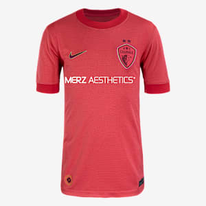 Jersey Nike Dri-FIT de la NWSL Replica para niños talla grande North Carolina Courage visitante 2025 Stadium